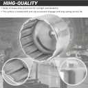 86.4mm 16Flutes Oil Filter Cap Wrench Removal Tool Socket for BMW Engines/for Volvo with 86mm Filter Housing Caps, Silver Heavy-Duty Aluminum