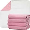 DMI Washable Underpads for Caregiving, Hospitals, Washable Pee Pads for Dogs, FSA & HSA Eligible, Bed Pads for Adults, Babies & Furniture, 34x 36, 4 Count (Pack of 1)