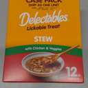 Hartz Delectables Stew Lickable Wet Cat Treats for Adult & Senior Cats, Chicken & Veggies, 1.4 Ounce (Pack of 12) (Packaging may vary)