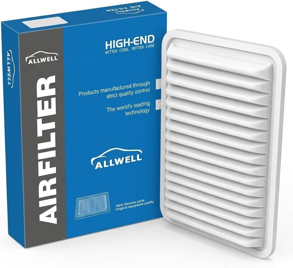 ALLWELL Engine Air Filter Fits Toyota Camry Gas L4(2007-2017), Venza Gas L4 2.7L(2009-2015), Camry LE Camry SE Camry XLE,Camry XSE 2.5L (2010-17), 2012-15 Venza LE Venza XLE 2.7L,CA10171