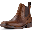 SUREWAY Mens Western Chelsea Cowboy Boots for Men Square Toe,All-Weather Rugged Slip-On Work/Casual/Dress Boots Shoes for Men,Built for Comfort & Durability, Size 11