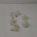 Air Plants Live Holders 6 Pcs Glod Diamond Hanging Planter Small Air Plant Holders Unique with Chains Air Ferns Tillandsia Display for Indoor (B-6pcs-gold)