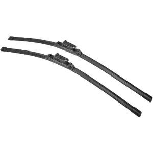 X AUTOHAUX 2pcs 26"+24" Silicone Front Windshield Wiper Blade for Mercedes-Benz GL-Class W166 2012-2016 Windscreen Wiper OE Replacement Set All-Seasons Top-Lock/Push Button