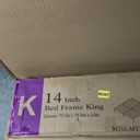 FUIOBYVV King Bed Frame, 14 Inch Heavy Duty Metal Platform Bed Frame King Size Support Up to 3500 lbs, No Box Spring Needed/No Shaking/Steel Slat Support/Noise Free/Easy Assembly