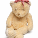 Plush Teddy Bear with Pink Bow – Soft & Cuddly Stuffed Animal