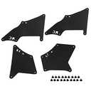 Splash Guard Fender Liner Shields with Clips Compatible with 2003-2020 Toyota 4 Runner 2007-2014 FJ Cruiser 2010-2018 Lexus GX460 2003-2009 Lexus GX470- Replaces 53735-35150, 53886-35020