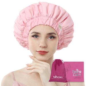 Years calm Heat Cap For Deep Conditioning Shower CapReusable Three-Layer Structure Waterproof Hair Cap  Applicable Tofor Bathing, Hair Care, And Other Uses (Pink, One Size)