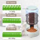 Gravity Automatic Pet Feeder for Large Breeds,3.8L Large Dog Food Feeder Dispenser with Detachable Top Lid,Large Capacity Dry Food Storage Bowl for Large Pet (3.5 Litre)