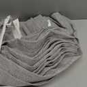 RAIN CITY Grey Linen Curtains 72 Inches Long Pinch Pleated with Hooks 2 Panels, Semi Sheer Textured Light Filtering Window Drapes for Bedroom Back Tab 42x72-in