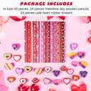 MIAHART 48 Pieces Teenager Party Bag Filler Set, Valentine's Day Pencils Halloween Christmas Pencils Party Goody Bag Fillers for School Supplies