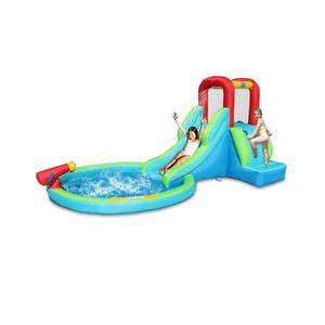 Action Air Inflatable Waterslide, Bounce House with Slide for Wet and Dry, Kids Backyard Waterpark for Summer Fun, Water Gun & Splash Pool for Age 3-8, Love for Kids