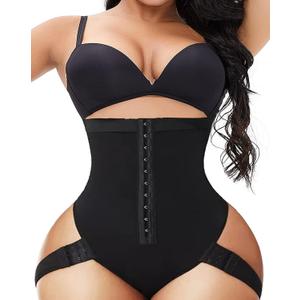 Butt Lifting Shapewear Tummy Control Butt Lifter Panties Tummy Trainer Butt Lift Body Shaper Waist Trainer Underwear (Medium, Black)