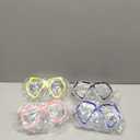 Fabbay 4 Pcs Swim Goggles with Nose Cover