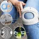 Knee Brace - Patellar Pad, Adjustable Tendon Support Sleeve Brace, 2 Pack Adjustable Patellar Tendon Support Sleeves, For Meniscus, Osteoarthritis, Orthopedic, Knee Support For Athletes (Gray, Large)