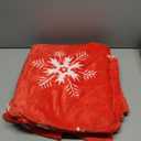 BEDELITE Christmas Throw Blanket Cozy Holiday Blanket with Red Snowflake Design, Soft Lightweight Fleece Christmas Blanket for Couch & Bed, Festive Home Dcor & Gift, 50"x60"