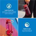Nalgene 16 oz Wide Mouth Water Bottle | Slim Cup Holder Size, BPA-Free, Durable & Leak Proof, Lightweight Travel Bottle, Pastel Green