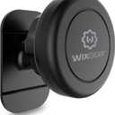 WixGear Magnetic Mount, Stick-On Dashboard Magnetic Car Mount Holder, for Cell Phones and Mini Tablets with Fast Swift-snap Technology, Magnetic Cell Phone Mount