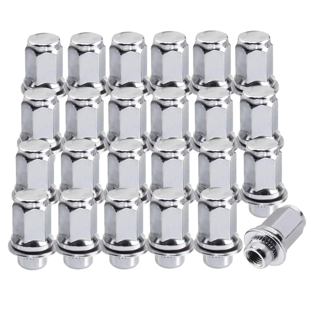 Set of 24 12x1.5mm 13/16 Hex 1.87 Inch Length OEM Factory Mag Lug Nuts, for Tacoma 4 Runner FJ Cruiser Matrix GX470/ GX460 SR5 Pre-Runner TRD Off-Road Limited (chrome) Set of 24 12x1.5mm 13/16 Hex 1.87 Inch Length OEM Factory Mag Lug Nuts, for Tacoma 4 Runner FJ Cruiser Matrix GX470/ GX460 SR5 Pre-Runner TRD Off-Road Limited (chrome)