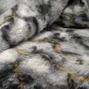 Noahas Large Fluffy 5x8 Area Rugs for Living Room Bedroom,Thick Shag Grey and Gold Throw Rug,Big Soft Shaggy Bedside Non-Slip Plush Dorm Nursery Kids Carpet