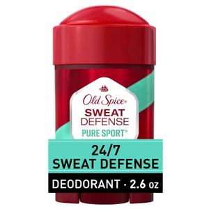 Old Spice Sweat Defense Antiperspirant & Deodorant for Men, 24/7 Ultimate Sweat Protection, Long Lasting Scent, Soft Solid, Pure Sport Scent, 2.6 oz