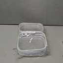 6-Pack Large Clear Hard Shell Zipper Pouches, Clear Zipper Bags, Hard Case Pouches for Purse & Diaper Bag Organizer, and Travel Essentials（6L）