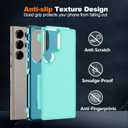 Hualele for Samsung Galaxy S24 Ultra Case,[Military Grade Protection] [Dropproof Shcokproof] Non-Slip Grip Dual Layer Rugged Heavy Duty Galaxy S24 Ultra Phone Case,Light Green