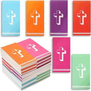 Juvale Colorful Tasks List Mini Notepads for Kids, Cross Design Notebooks (2x5 Inch, 36 Pack) - Office Supplies