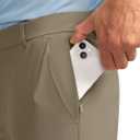 Obla Men's Golf Pants - 30"/32"/34" Slim Fit Stretch Lightweight with 5 Pockets Casual Travel Dress Work Pants for Men (Brown)