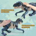 2.4GHz Remote Control Walking Dinosaur Toy for Kids - Birthday Gifts for Boys Ages 3-5 5-7 8-12, Interactive Dino with Roaring Sound, Cool Lights & Mist Spray