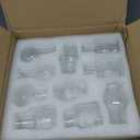 Glasseam Small Bud Vases for Centerpieces: 20PCS Mini Clear Glass Vase Set for Flowers Decor Wedding Party Baby Shower Dining - 2.7" Tiny Table Decorations Centerpiece