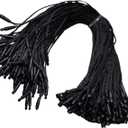 Acuteye 1000Pcs 7.5-inch Hang Tag Nylon String, Easy and Fast to Attach, Nylon Snap Lock Pin Loop Fastener Hook Ties for Clothes Tags, Price Tags, Shoes Snap Lock, Luggage Label (Black)