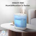 YOGIN Air Humidifier for Bedroom, 3L Top-Fill Cool Mist Humidifier & Essential Oil Diffuser, Ultra-Quiet <24dB, Smart Humidity Control, Up to 40H Runtime