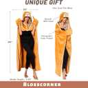 Wearable Blanket Hoodie, Animal Fuzzy Blanket Warm Cozy Blanket Hoodies Gifts for Christmas Birthday (Brown Monkey)