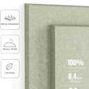 Felt Bulletin Board Tiles -28"x18" Cork Board Alternative for Office Decor, Push Pin Board Wall Organizer 6-Pack - Sage