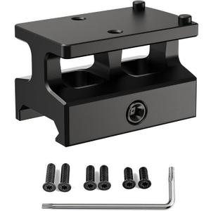 0.87" Red Dot Sight Riser Mount - Picatinny to RMSc/RMS/Doctor/RMR/SRO/407C/507C/508T/407K/507K/Vortex Venom/Viper/Fastfire Adapter