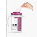 Mount Plus White Universal Medical Wipe Holder Installed on Mobile Cart Pole | Heavy Duty Wall Mount Good for Kitchen Bathroom Household Office Classroom Gym Hospital Clinic