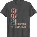 65th Birthday Gift men Vintage born 1960 turning 65 Year Old T-Shirt Large