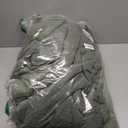 Geniospin Dark Olive Green Queen Comforter Set - 7 Pieces Comforter Queen Size, Solid Bedding Set for All Season, Textured Bed in a Bag with Sheets (Queen (90"x90"))