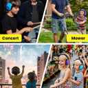 Dr.meter Noise Cancelling Headphones for Kids Adults 2 PACK, SNR27.4 Ear Protection Kids Ear Muffs, Adjustable Earmuffs for Monster Jams, Sensory Autism, Concerts, Fireworks