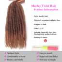 Marley Twist Braiding Hair 24 Inch 8 Packs, Natural Kinky Texture, Easy to Separate, Tangle Resistant, Low Shedding, Soft Lightweight Marley Hair for Twist and Protective Styles (33/27)