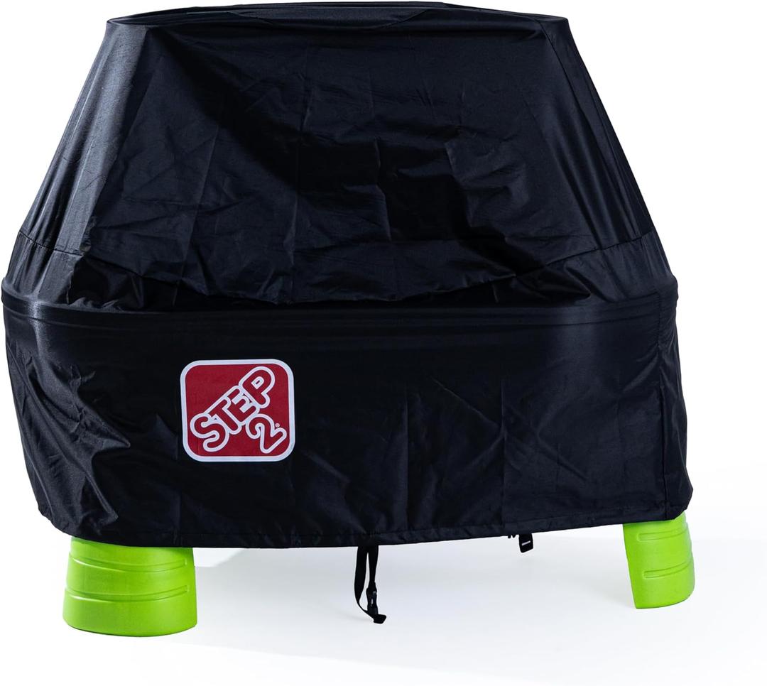 Step2 Rain Showers Splash Pond Water Table with Cover, Kids Water and Sand Activity Sensory Playset, Summer Outdoor Toys, 13-Piece Water Toy Accessories, For Toddlers 1.5+ Years Old, Blue & Green