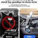 3 in 1 Wireless Car Charger, 15W Fast Charging Phone Holder Foldable Magnetic Mount Fit for All iPhone Android Phone, iWatch, Airpods Wireless Earphone