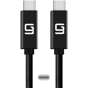 USB-C to USB-C Cable (40Gbps) SuperSpeed [Certified] USB4 to USB Type-C, 100W Power (USB 3.1 & 3.2 Compatible) Nylon Braided, Dual 4k or Single 5k @60hz Display (1.6ft/40Gbps)