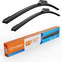 22"+20" Silicone Wiper Blades Replacement for Toyota Tacoma 2022-2017/Jeep Compass 2017-2007/Chevy Malibu 2008-2004,22 and 20 inch Windshield Wiper Blades for My Car (Set of 2)