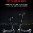 Multi-functional Scooter Seat compatible with Segway Ninebot Max G2 G65 MAX2 Kickscooter,Thickened Soft Cushion with 10L Large Storage Space Bag G2 G65 Seat & Bag Attachment Original Parts