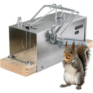 Squirrel Traps, Outdoor Heavy-Duty Squirrel Traps, Rodent Trap for Patios, Squirrel Trap for Outdoor Use, Garden Use