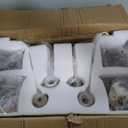 Gold Bathroom Light Fixtures, 4-Light Bathroom Vanity Light with Crystal Glass Shade, Matte Antique Gold Finish Vintage Vanity Light, Brushed Gold Vanity Lights for Bathroom, Bedroom, Hallway