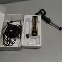 ZealSound Studio Recording Microphone, Condenser Broadcast Microphone w/Stand Built-in Sound Card Echo Recording Karaoke Singing for Phone Computer PC Garageband Smule Live Stream & YouTube (Gold)