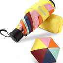 GAOYAING Compact Travel Umbrella with Case Sun&Rain Lightweight Small and Compact Suit for Pocket