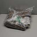 Lahome Modern Geometric Runner Rug, 2x8 Washable Rug Runners for Hallways Non Slip, Black Outdoor Carpet with Rubber Backing, Farmhouse Non Shedding Kitchen Mats for Floor Entryway